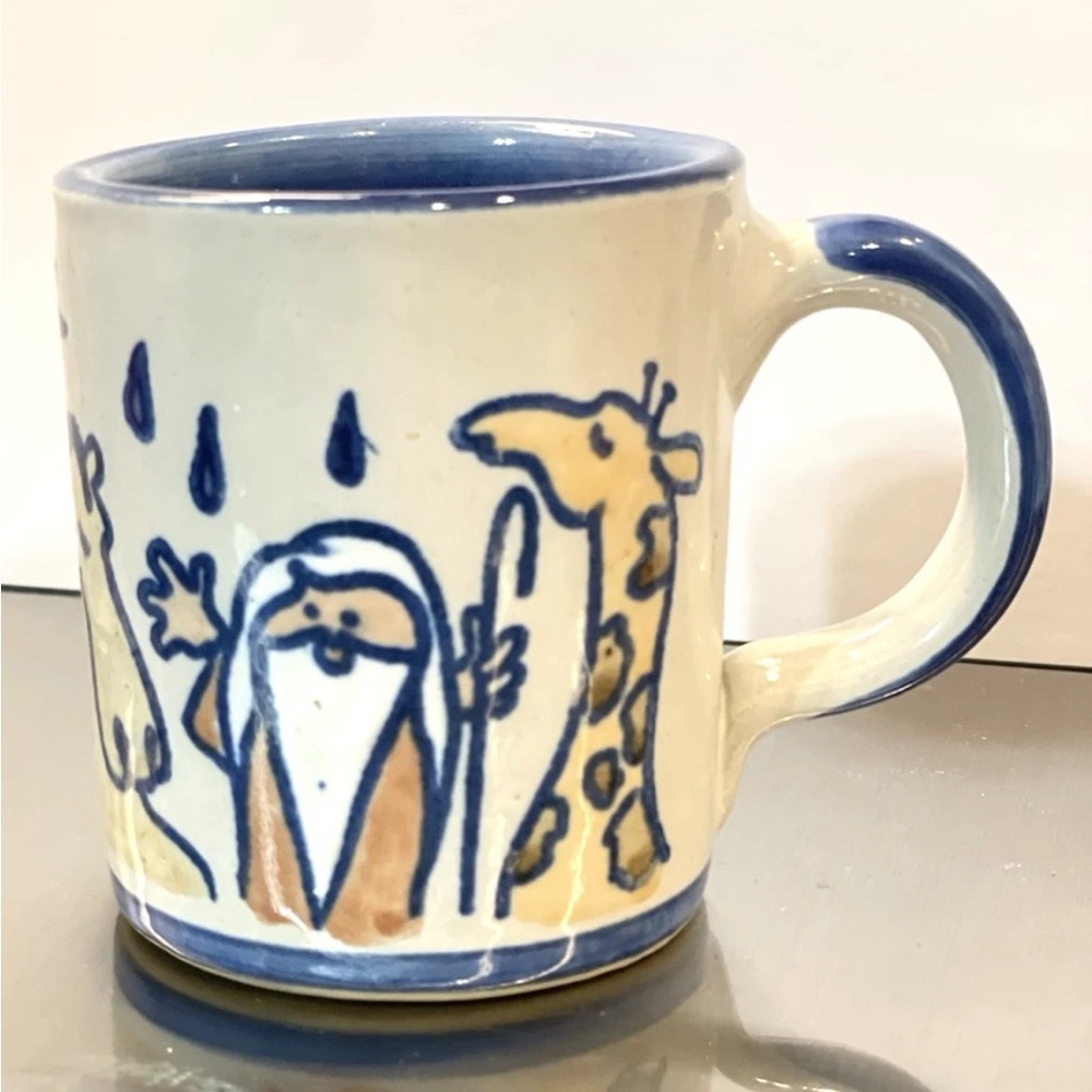 Louisville Stoneware Ceramic Coffee Mug Noah's‎ Ark Kentucky USA Kids/Small Size